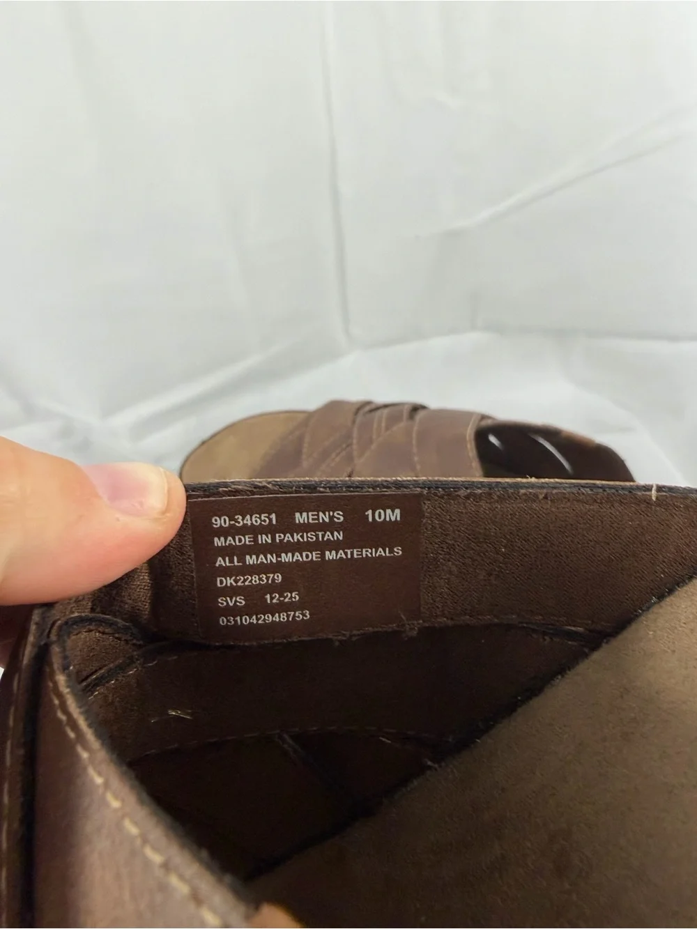 NWT Dockers Men’s Size 10 Brown Slide Sandals